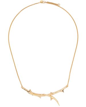 Shaun Leane Rose Thorn Horizontal Necklace - White