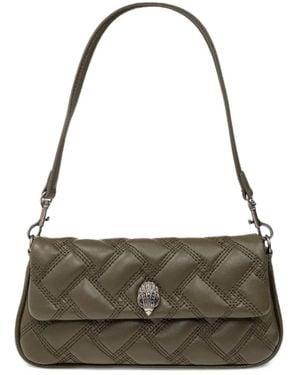 Kurt Geiger Pickle Quilted Leather Shoulder Bag - Green