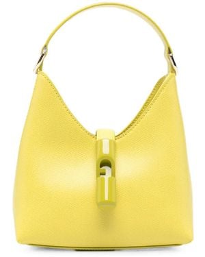 Furla Mini Iride Leather Tote Bag - Yellow