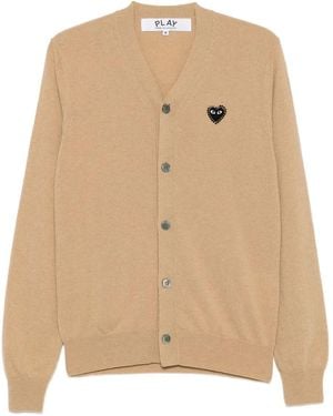 COMME DES GARÇONS PLAY Logo-Heart Cardigan - Natural