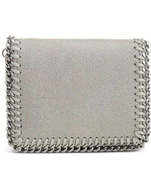 Stella McCartney Falabella Chain-Trim Wallet - Grey