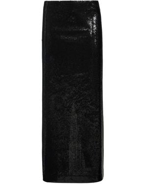 TOTEME Sequin Long Skirt - Black