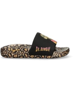 Skechers X Snoop Dogg Leopard Print Slide - Black