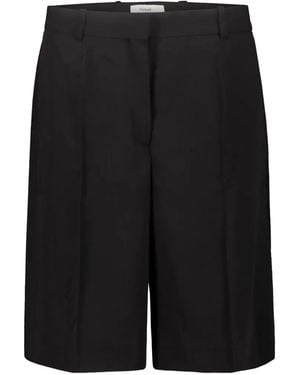 TOTEME Pantalones Cortos Con Pinzas - Negro
