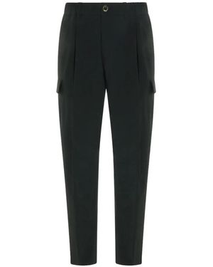 Herno Cargo-Pockets Tapered Pants - Black
