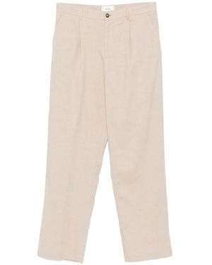 Les Deux Pantalon Droit À Design Plissé - White