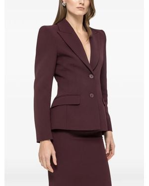 Nissa Single-Breasted Blazer - Red