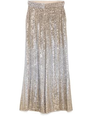 Elie Saab グラデーション スパンコール パンツ - メタリック