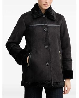 GAUDI Faux Fur Coat - Black