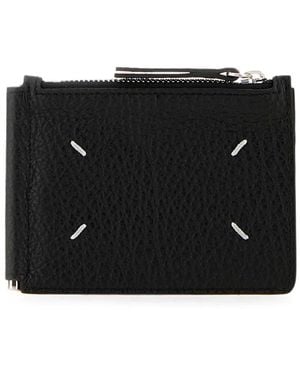 Maison Margiela Four Stitches Leather Wallet - Black