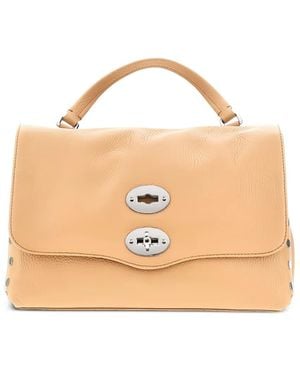 Zanellato Posti Handle Stud Tote Bag - Natural