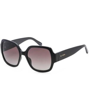 Fossil Sonnenbrille Im Oversized-Look - Schwarz