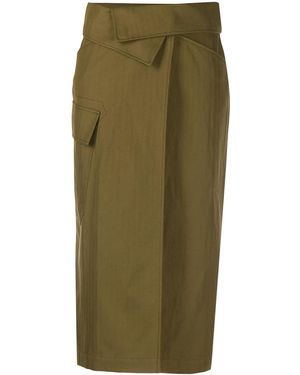 KENZO Wrap Waist Skirt - Grün