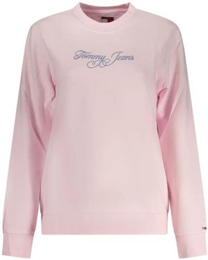 Tommy Hilfiger Logo-Print Sweatshirt - Pink