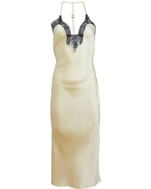 Fleur du Mal T-strap Slip Dress - Multicolor