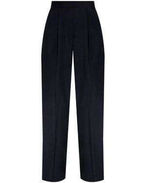 Officine Generale フロントプリーツ パンツ - ブルー