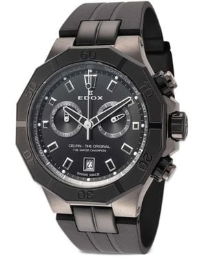 Edox Delfin The Original 43Mm Watch - Black