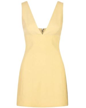 Alice + Olivia Mandy Paneled Mini Dress - Yellow