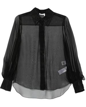 Chloé Oberteil Mit Puffärmeln - Schwarz