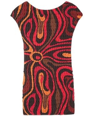 PUCCI Crinkled Mini Dress - Red