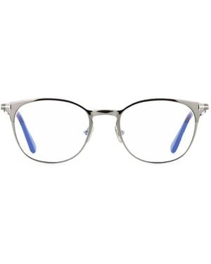 Tom Ford Round-Frame Glasses - White