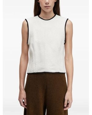 Osklen Mouwloze Top Met Textuur - Wit