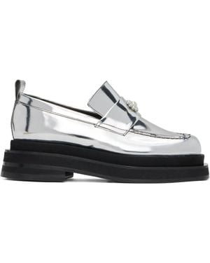 Simone Rocha Heart-Toe Platform Loafers - White