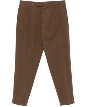 Dell'Oglio Pleated Trousers - Brown