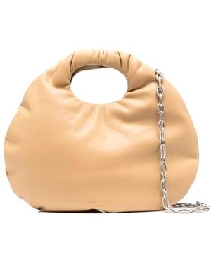 Low Classic Egg Leather Tote Bag - Multicolour