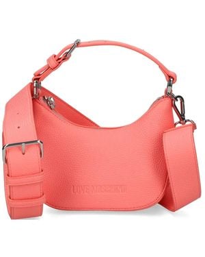 Love Moschino Giant Logo Shoulder Bag - Pink
