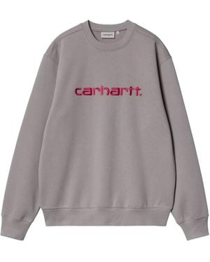 Carhartt ロゴ スウェットシャツ - グレー