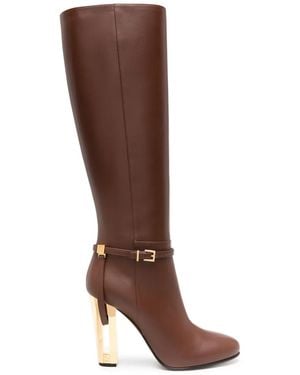 Fendi 105Mm Delfina Boots - Brown