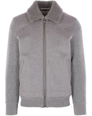 Agnona Zip Fastening Jacket - Grey