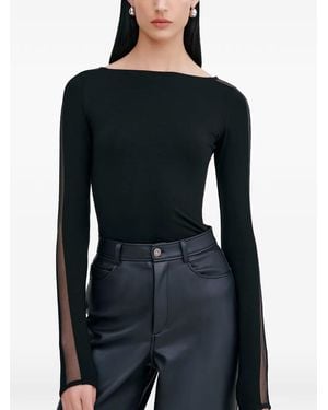 MARCELLA Illa Long-Sleeve Top - Black