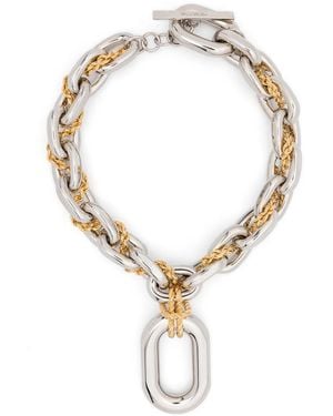 Rabanne Paco Chain Necklace - Metallic