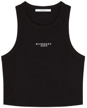 Givenchy Ribbed Tank Top - Black