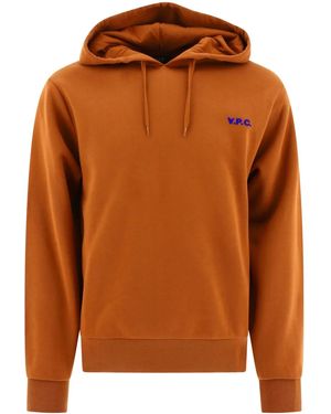 A.P.C. Felpa Con Stampa Vpc - Arancione
