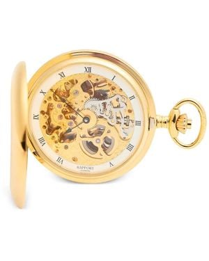 Rapport Skeleton Double Hunter Pocket Watch - Metallic