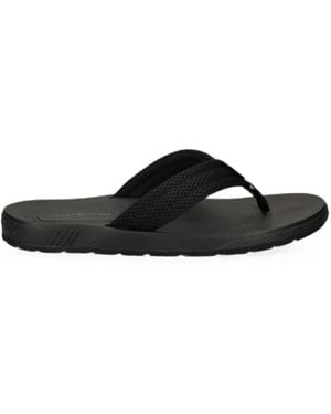 Tommy Hilfiger Mesh-Strap Flip-Flops - Black