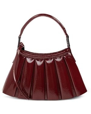Lacoste Runway Mini Patent Leather Lenglen Purse - Purple