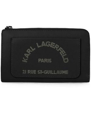 KARL LAGERFELD K/Daily Zip Around Wallet - Black