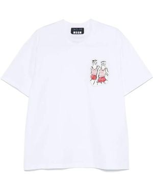 MSGM X Luke Edward Hall Sailors - Weiß
