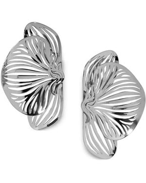 Jennifer Fisher Pendientes con diseño de orquídea - Metálico