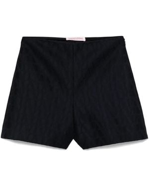 Valentino Garavani Toile Iconographe-Patterned Shorts - Black