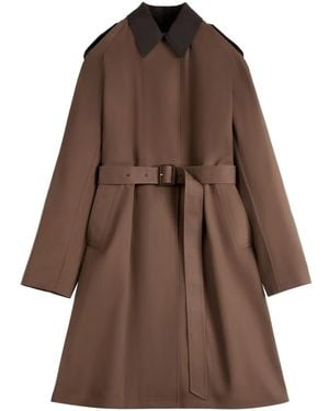 Tod's Belted Trench Coat - Brown