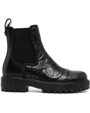 Ferragamo Varsi アンクルブーツ - ブラック