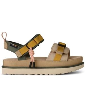 UGG Goldenstar Wildwood Pull-Tab Sandals - Brown