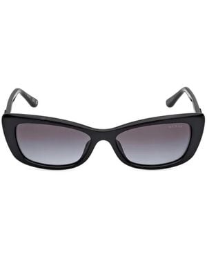 GUESS EYEWEAR Logo-Embossed Cat-Eye Sunglasses - Black