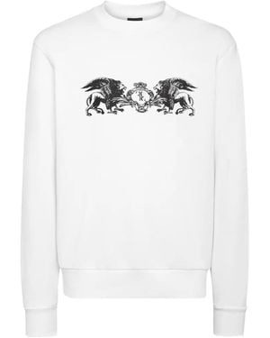 Billionaire Graphic-Print Sweatshirt - White