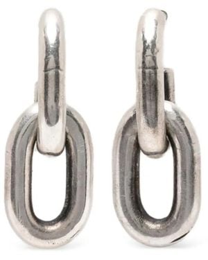 Werkstatt:münchen Anchor-Chain Earrings - White